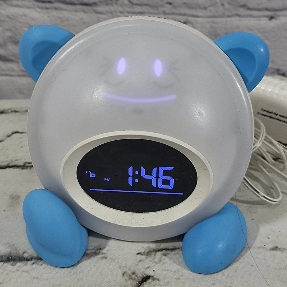 Little Tiddi Kids Alarm Clock Childrens Trainer Clock w Facial Expressions Flaw